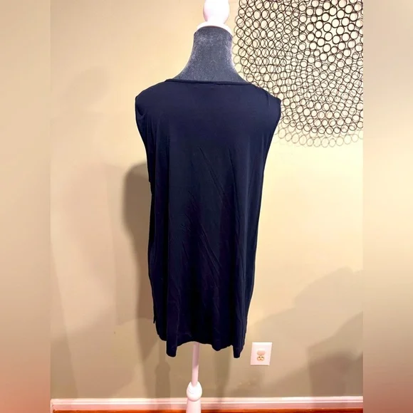 J. Jill Navy Blue Relaxed Tank 30” Tunic Top - Picture 3 of 5